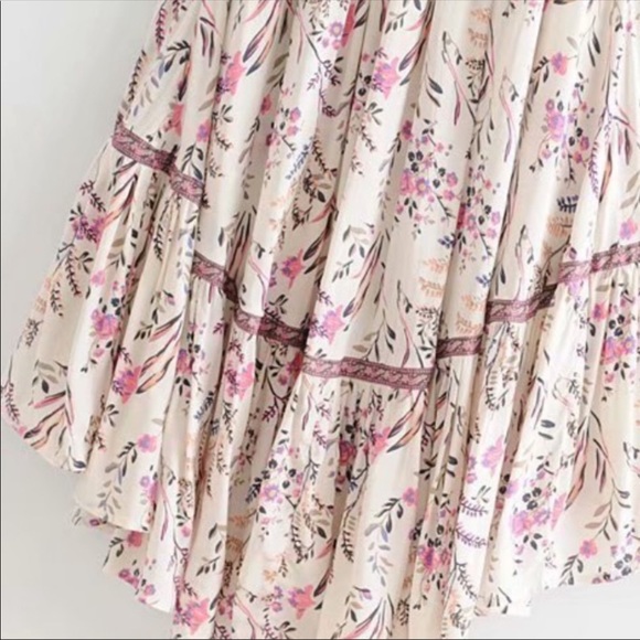 💃🏻Austin Boho Dress Floral Print High Low Dress - Picture 6 of 13